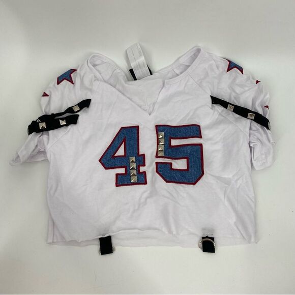 Women’s Halloween Costume Punk Star Crop Top size M 8-10 - Picture 2 of 2